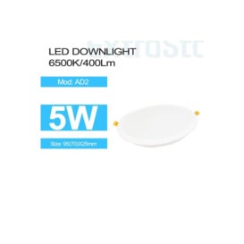 5W LED Downlight, 6500K, 400 lumen - thumbnail 2