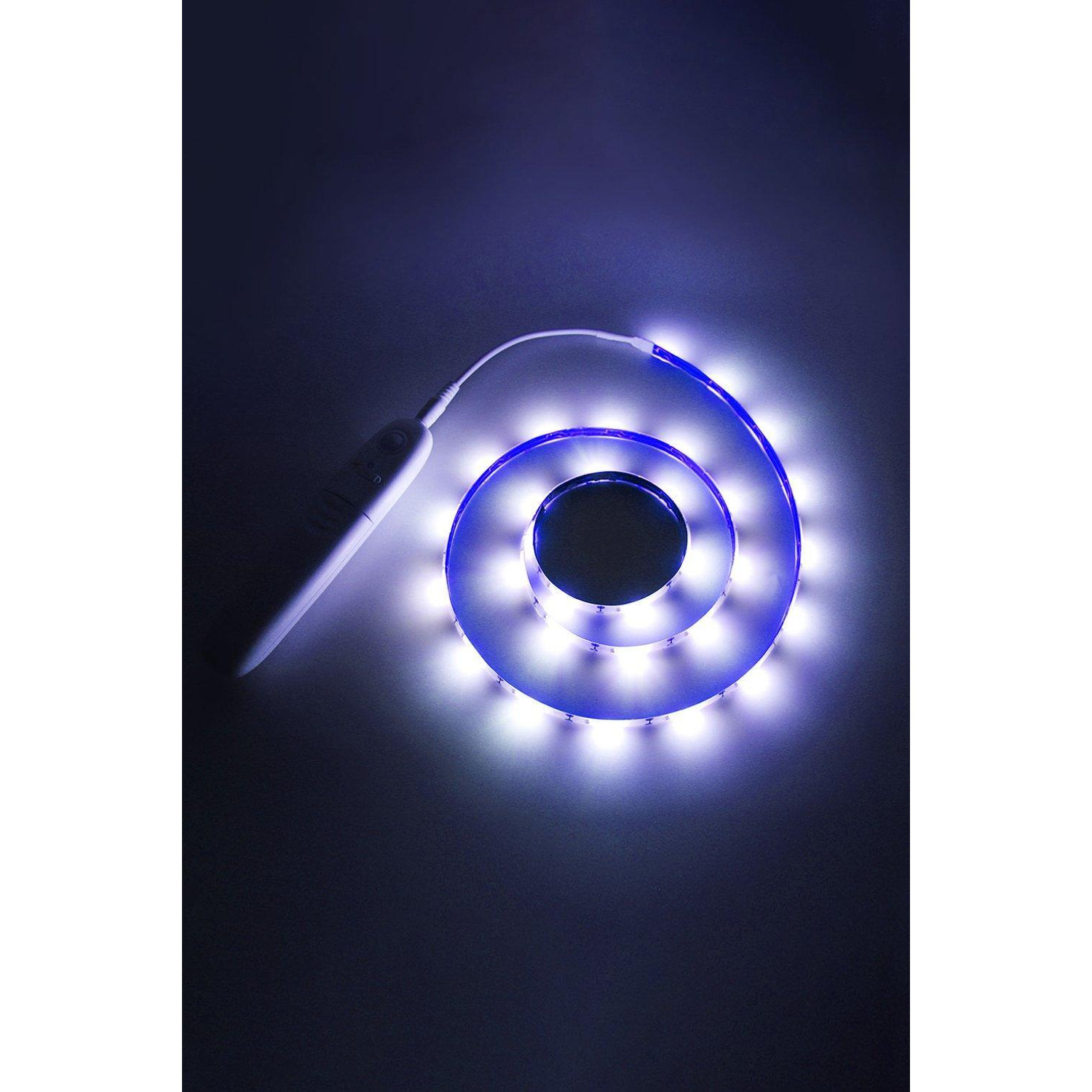 2.4W LED Infrared Sensing Strip Light, 1M, Blue Light, Power by 4xAAA Battery - image 1