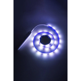 2.4W LED Infrared Sensing Strip Light, 1M, Blue Light, Power by 4xAAA Battery - thumbnail 1