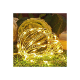 10M Fairy String Lights, 3000K, powered by 3 AA batteries