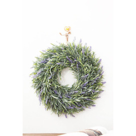 30CM Artificial Lavender Round Wreath Party Decoration - thumbnail 1