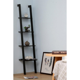 Industrial Ladder Shelf 4-Tier Bookcase Rack 160CM Storage Unit - thumbnail 3