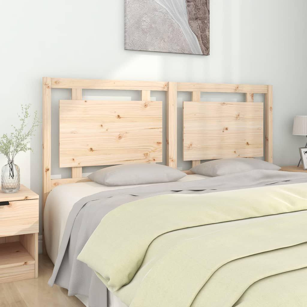 Bed Headboard 165.5x4x100 cm Solid Pine Wood - image 1
