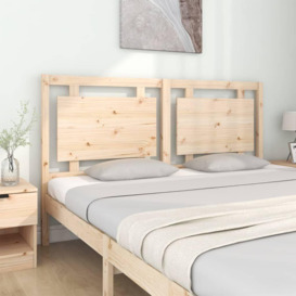 Bed Headboard 165.5x4x100 cm Solid Pine Wood - thumbnail 3
