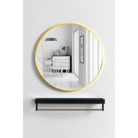 40cm Nordic Round Framed Wall Hanging Mirror