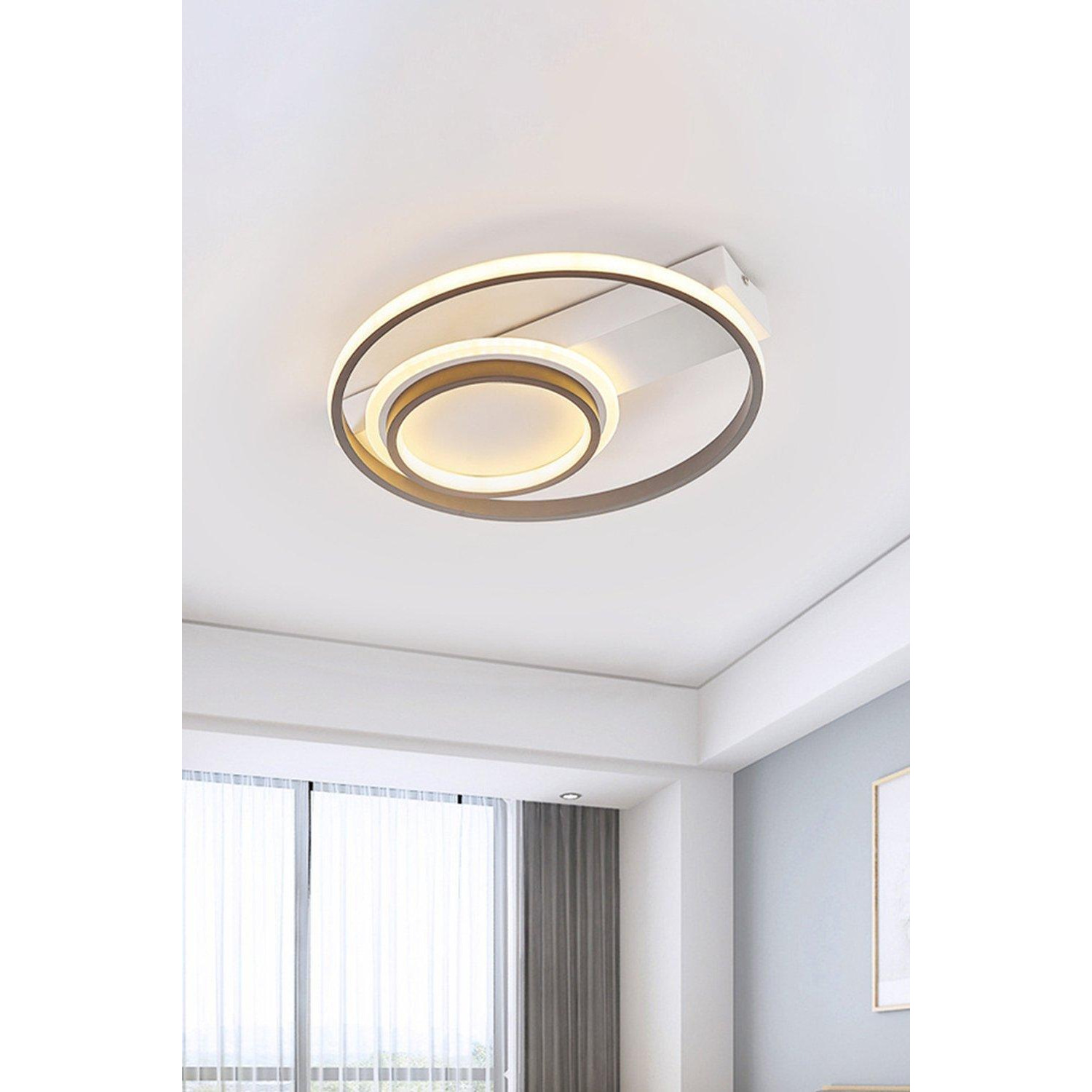 Contemporary Round LED Living Room Flush Mount Lighting - image 1