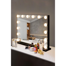 3 Color Modes Hollywood Vanity Mirror Dressing Makeup Mirror,50cm *40cm - thumbnail 1
