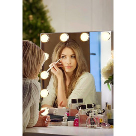3 Color Modes Hollywood Vanity Mirror Dressing Makeup Mirror,50cm *40cm - thumbnail 3
