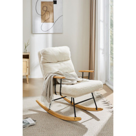Sherpa Upholstered Adjustable Rocking Chair