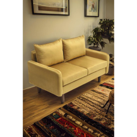 2-Seat Velvet Upholstered Sofa for Living Room