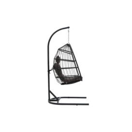 Outdoor Hanging Egg-Shaped Chair - thumbnail 3