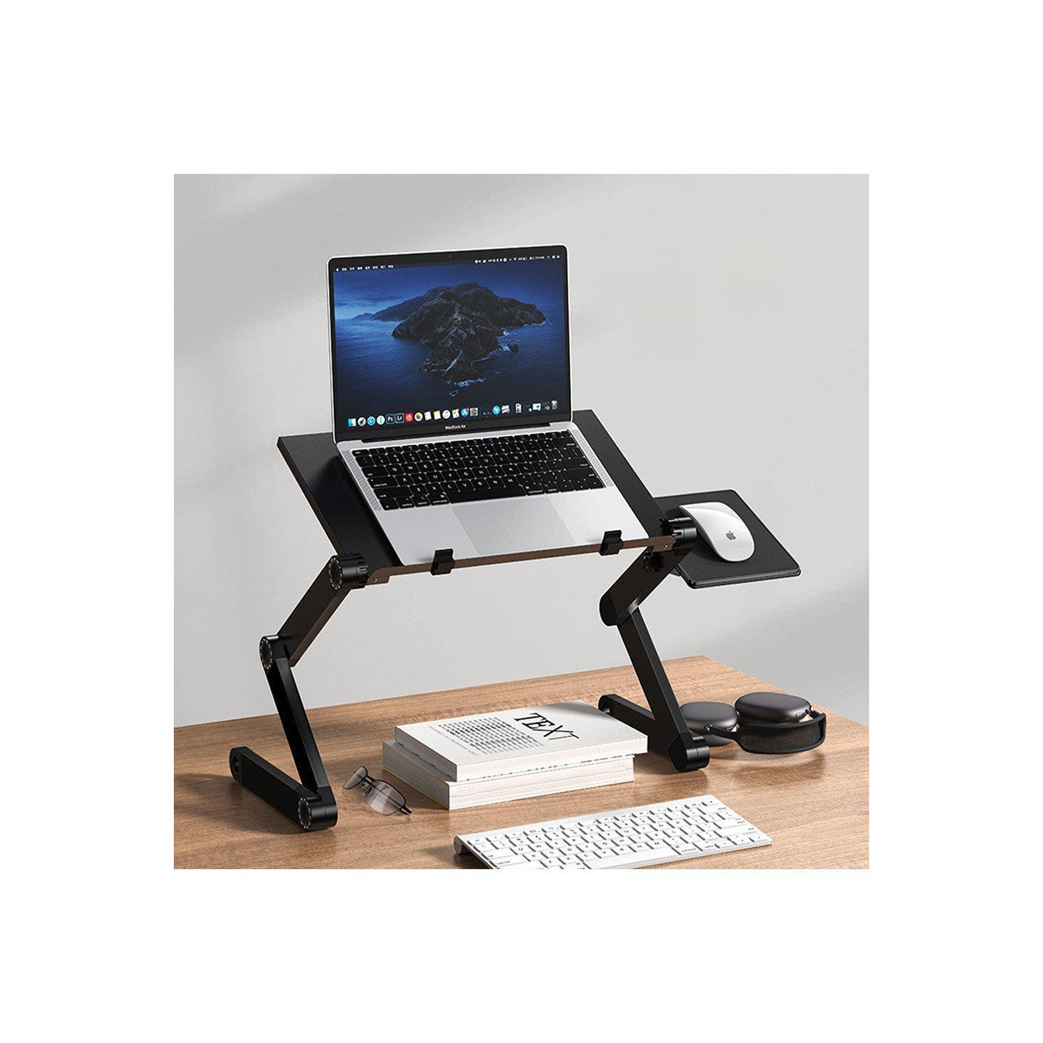 Adjustable Foldable Laptop Stand with Cooling Fans - image 1
