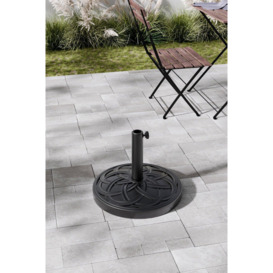 Concrete-Filled Round-Shaped Garden Parasol Stand