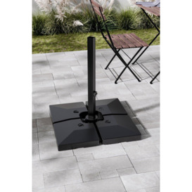 4 Piece Fillable Patio Umbrella Stand Set