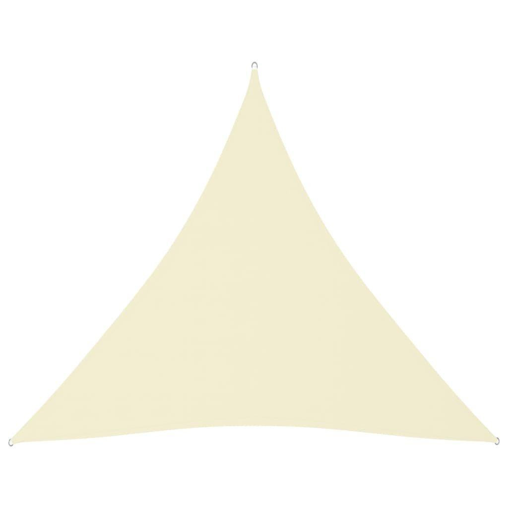 Sunshade Sail Oxford Fabric Triangular 4x4x4 m Cream - image 1