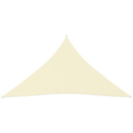 Sunshade Sail Oxford Fabric Triangular 4x4x4 m Cream - thumbnail 2