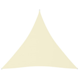 Sunshade Sail Oxford Fabric Triangular 4x4x4 m Cream - thumbnail 1