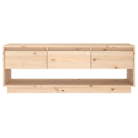 TV Cabinet 110.5x34x40 cm Solid Wood Pine - thumbnail 3