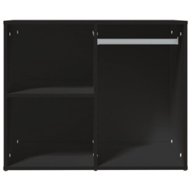Dressing Cabinet Black 80x40x65 cm Engineered Wood - thumbnail 3