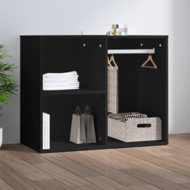 Dressing Cabinet Black 80x40x65 cm Engineered Wood - thumbnail 1