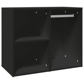 Dressing Cabinet Black 80x40x65 cm Engineered Wood - thumbnail 2