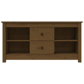 TV Cabinet Honey Brown 103x36.5x52 cm Solid Wood Pine - thumbnail 3