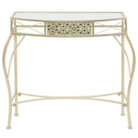 Side Table French Style Metal 82x39x76 cm Gold - thumbnail 2