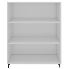 Sideboard High Gloss White 69.5x32.5x90 cm Engineered Wood - thumbnail 3