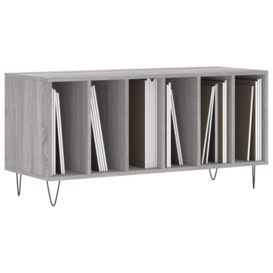 Record Cabinet Grey Sonoma 100x38x48 cm Engineered Wood - thumbnail 3