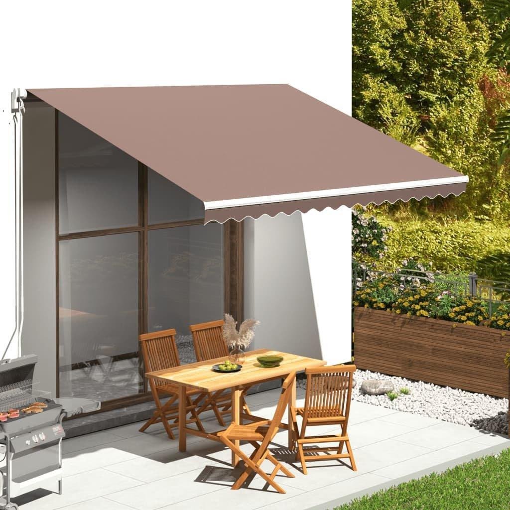 Replacement Fabric for Awning Brown 4x3 m - image 1