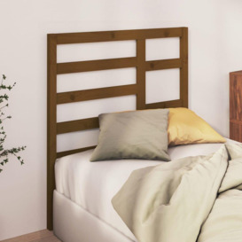 Bed Headboard Honey Brown 96x4x104 cm Solid Wood Pine - thumbnail 3