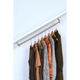 Any Angle Sloping Clothes Rail for Attic Bedroom, Wardrobes, Under Stairs Storage