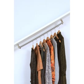 Any Angle Sloping Clothes Rail for Attic Bedroom, Wardrobes, Under Stairs Storage