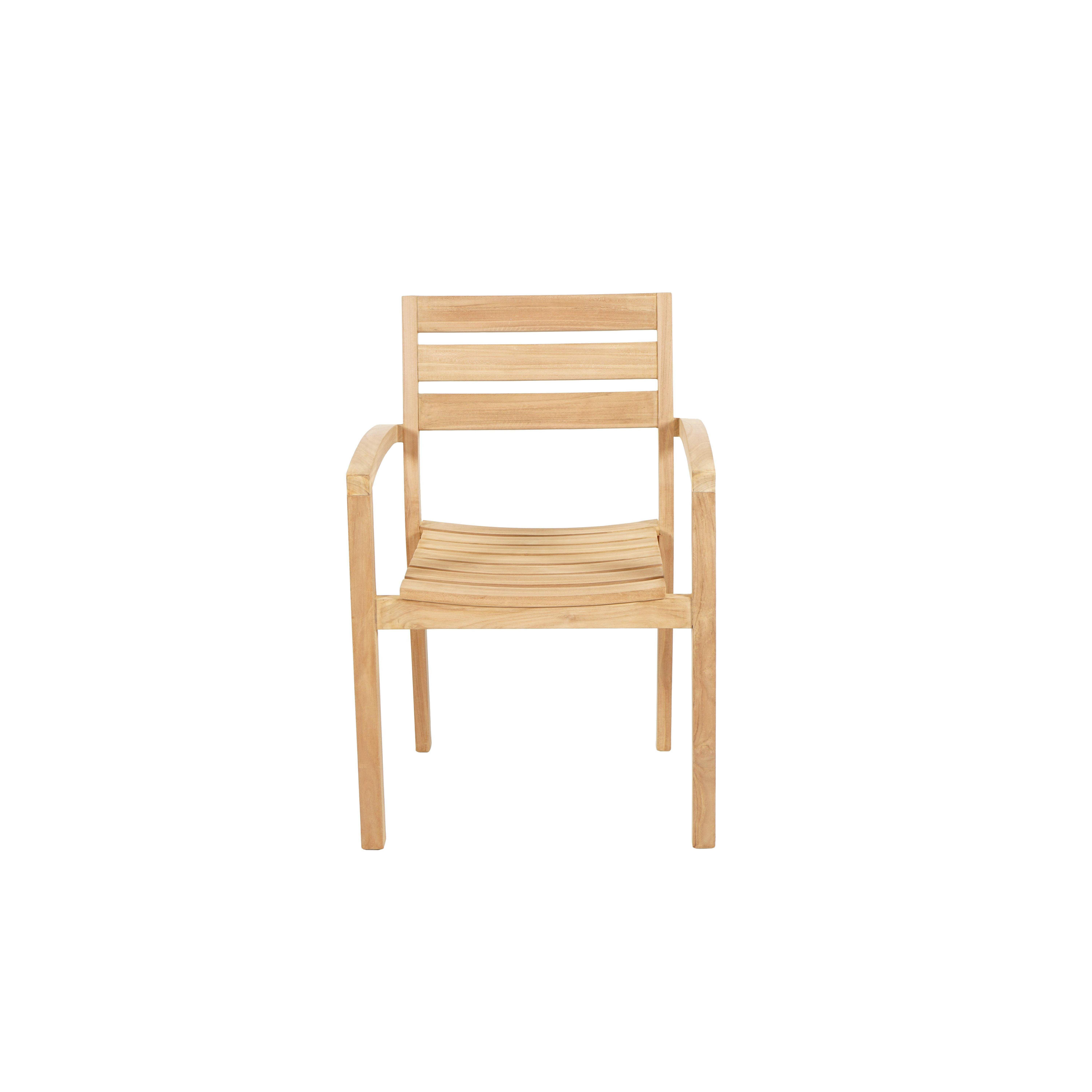 Thorpe Teak Outdoor Dining Chair - image 1