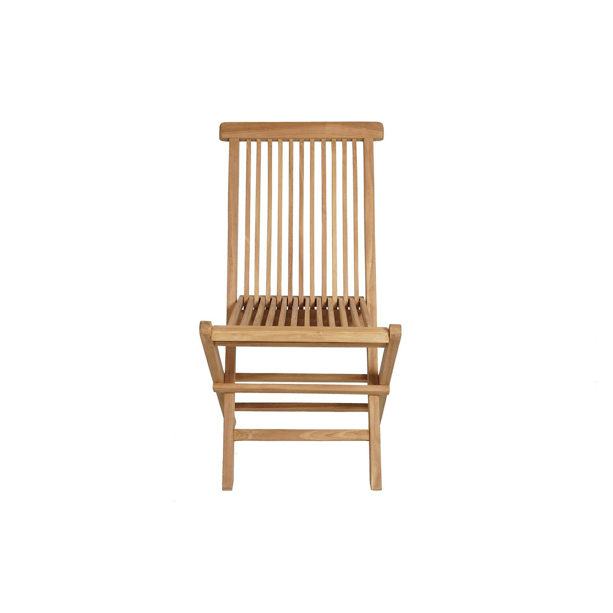 Quinn Teak Folding Garden Chair - image 1