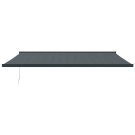 Retractable Awning Anthracite 5x3 m Fabric and Aluminium - thumbnail 3