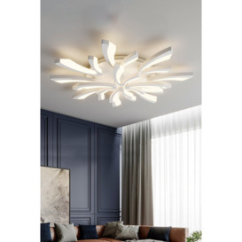 Unique V-Shaped LED Semi Flush Ceiling Light