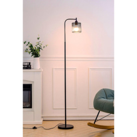 165.5cm Corner Standing Metal Floor Lamp with Foot Switch