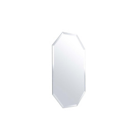 40cm W x 60cm H Modern Frameless Octagon Wall Mirror - thumbnail 2