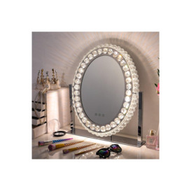 Vanity Round Mirror with Lights,3 Lighting Modes,Touch Screen Control & 360 Degree,Tabletop Cosmetic Mirror For Bathroom