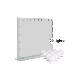 Crystal Edge Hollywood Vanity Mirror with 3 Color Light - thumbnail 3