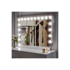 Crystal Edge Hollywood Vanity Mirror with 3 Color Light - thumbnail 1