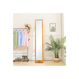 Free Standing Full Length Mirror with Clothes Rack - thumbnail 2