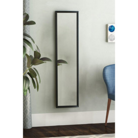 118cm x 28cm Wood Framed Rectangle Wall Mounted Mirror - thumbnail 2