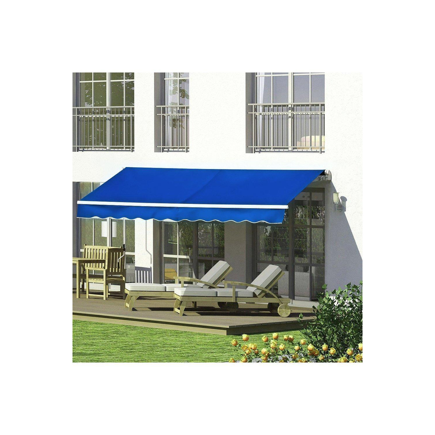 4m W x 3m D Retractable Patio Awning - image 1