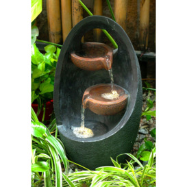 Outdoor Creative Egg Shape Water Feature Fountain
