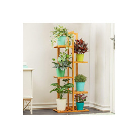 5 Tier Rustic Wooden Multi TieredWatkin Plant Stand - thumbnail 2