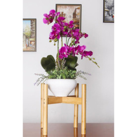 Bamboo Nordic Raised Plant Stand