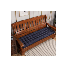 160cm W x 50cm D  Dark Blue Garden Lounger Seat Cushion - thumbnail 3