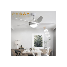 5-Blade LED Ceiling Fan with Light - thumbnail 2
